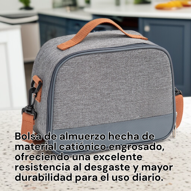 Bolsa porta alimentos térmica de gran capacidad, material catiónico