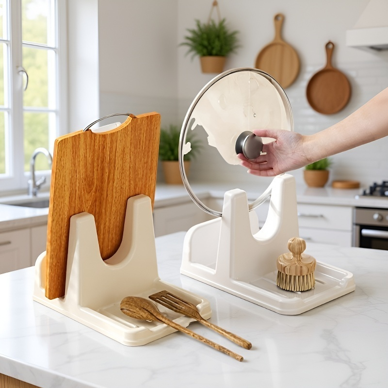 廚房多功能鍋蓋瀝水置物架