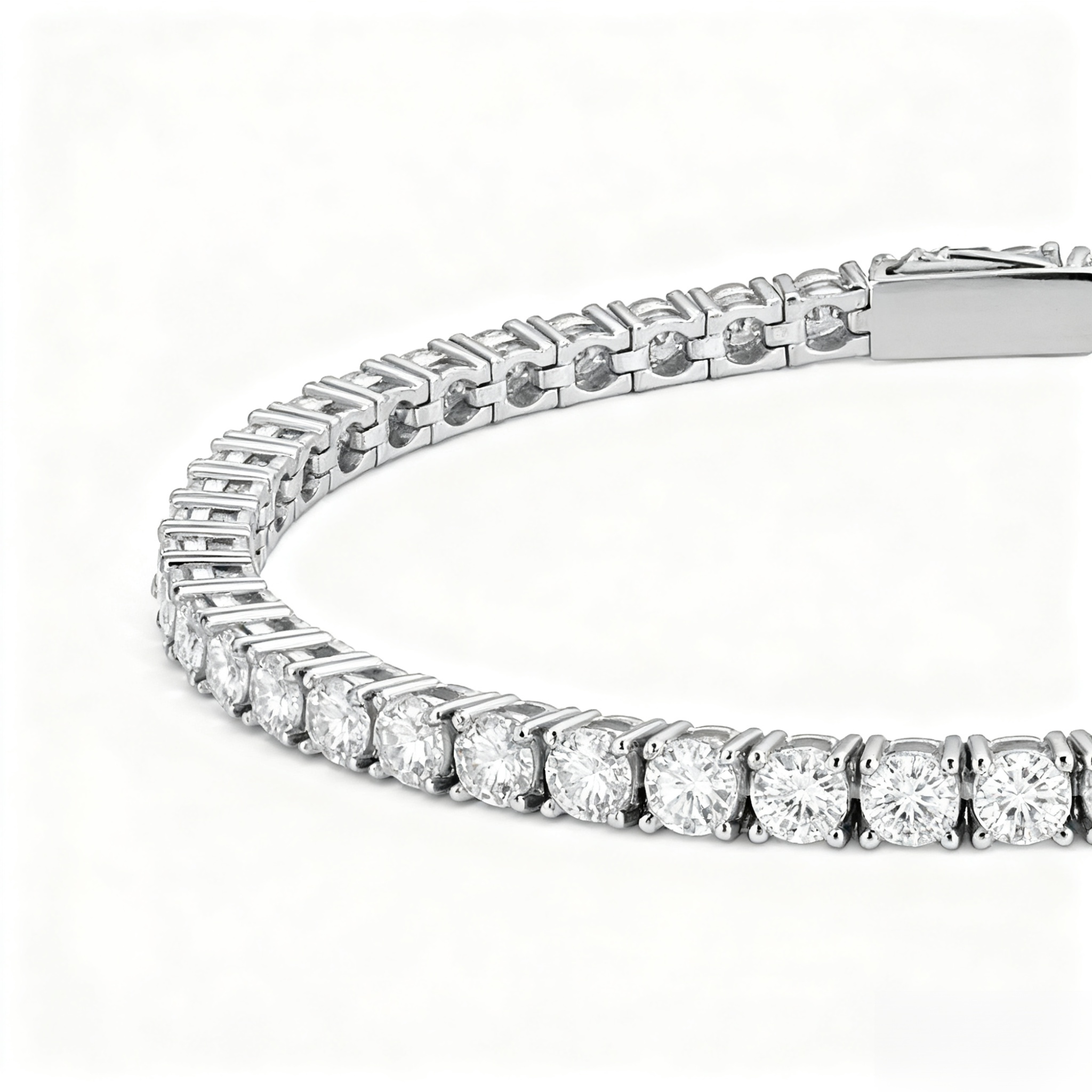 남성과 여성을 위한 풀 다이아몬드 모아사이트 팔찌, 커플 스타일