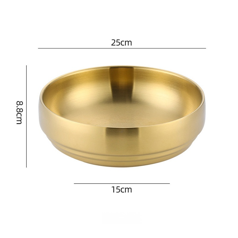 Bol à nouilles froides en acier inoxydable à double paroi