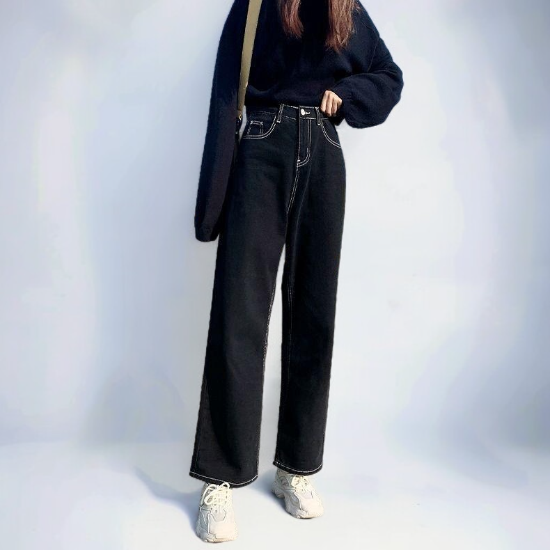 편안한 착용감의 스트레이트 데님 팬츠