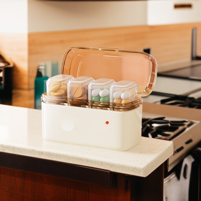 ミニダブルレイヤー携帯用ピルケース