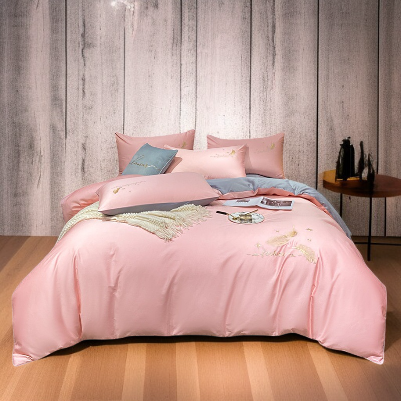 純色簡約床單三件套