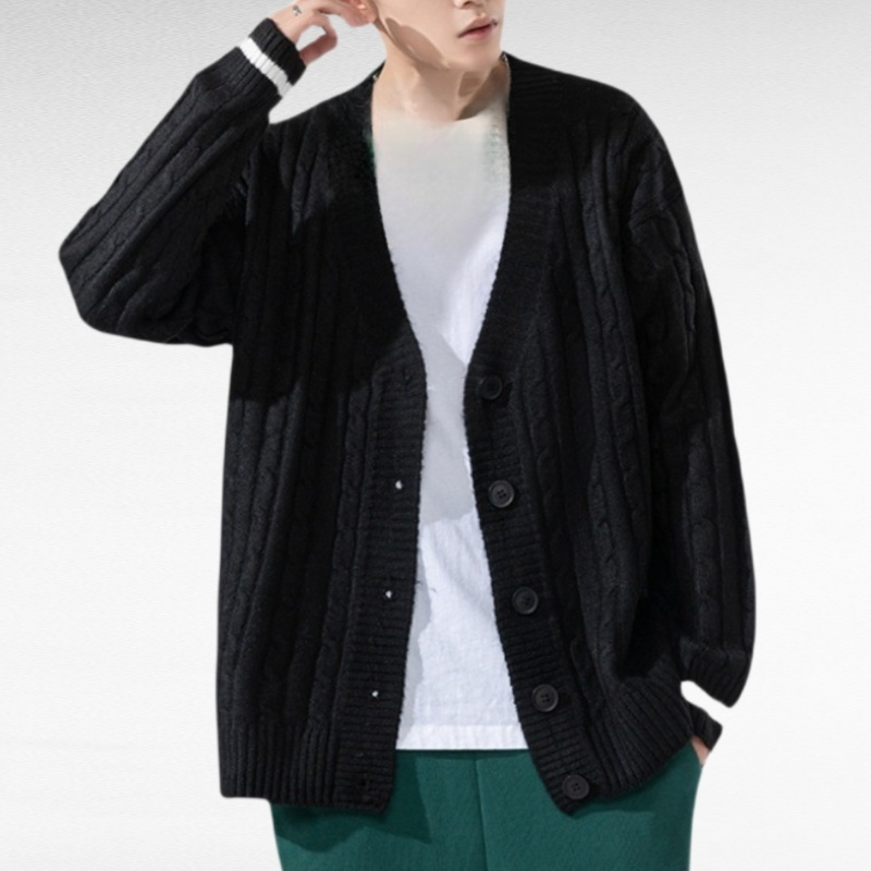 كاجيت كاكي رجالي كاجوال كنزة كاردیغان