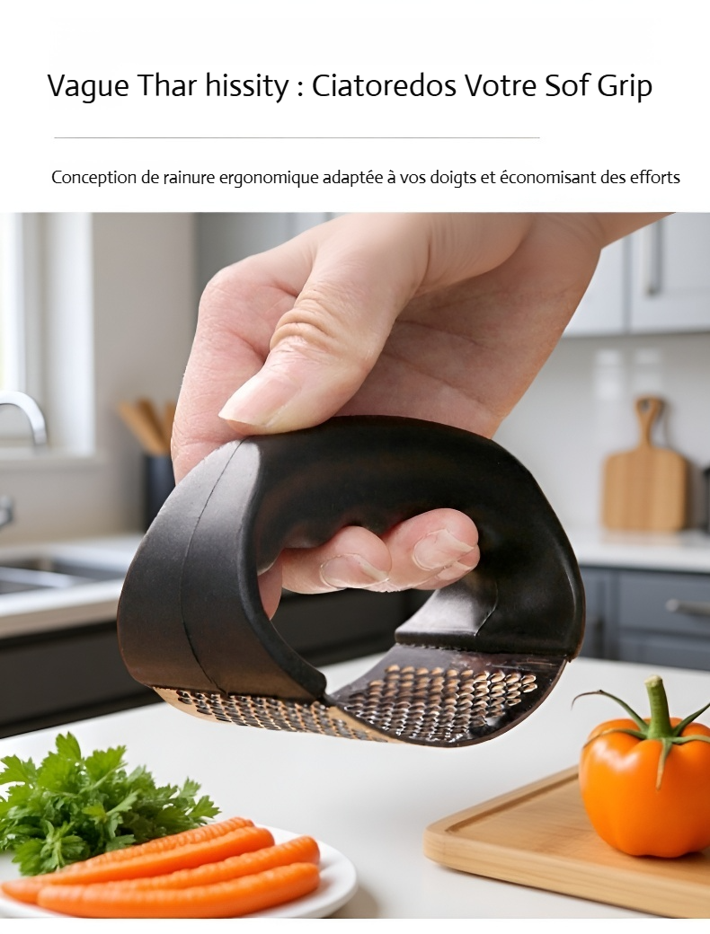 Compact Garlic Crusher Ring for Chefs