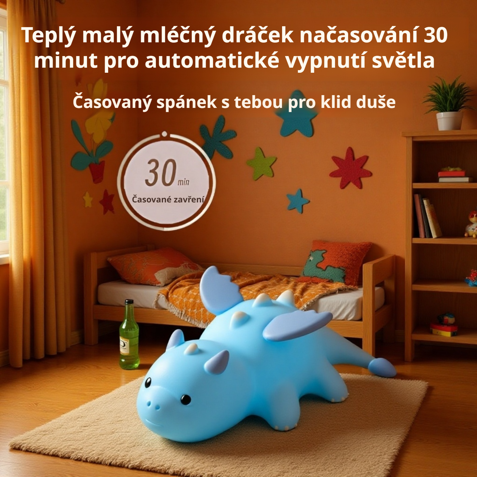 Baby Dragon lampička jako dekorace i světlo