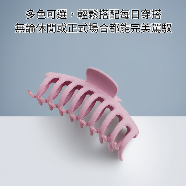 霧面質感大龍骨髮夾細節圖