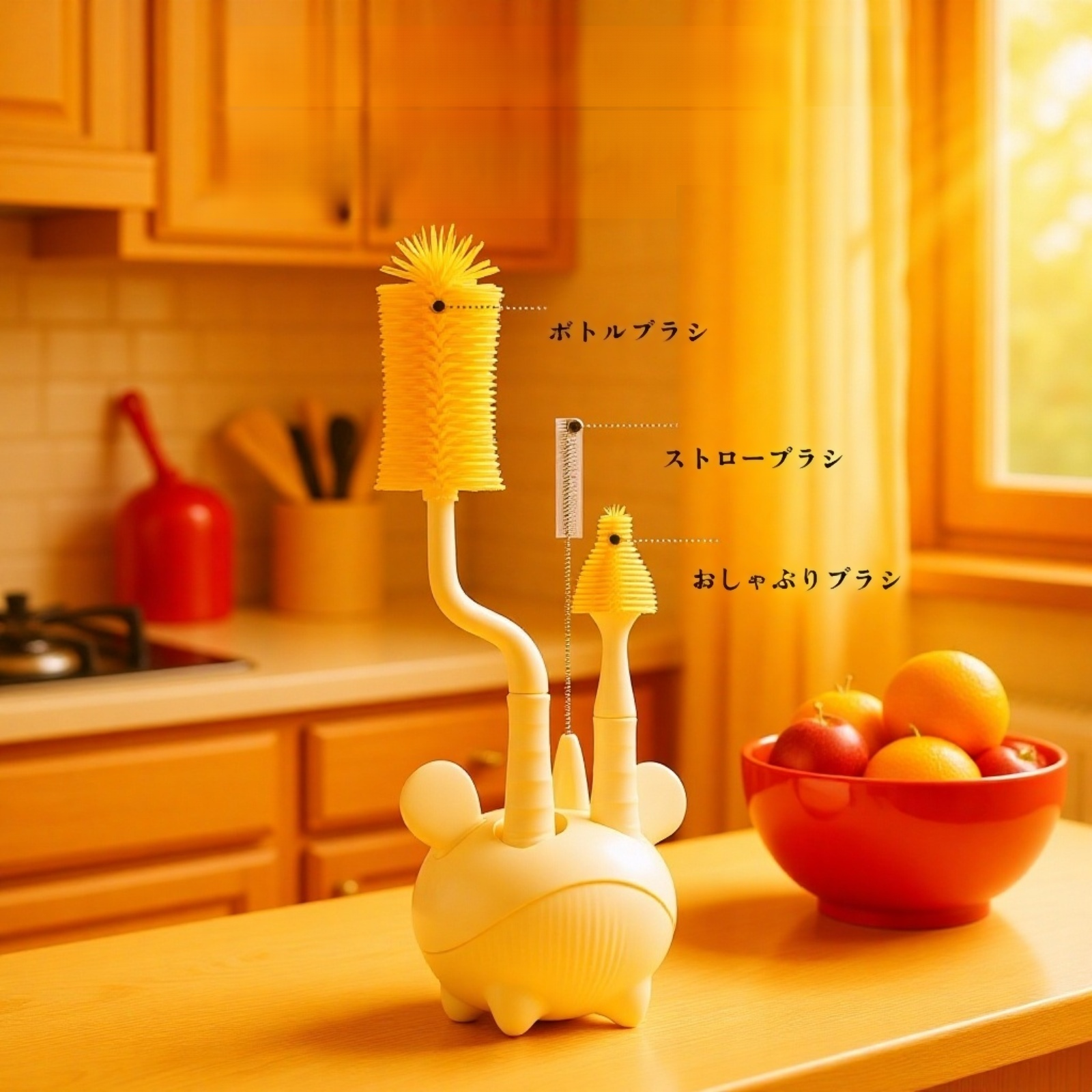 赤ちゃん用多機能シリコンブラシ4本セット