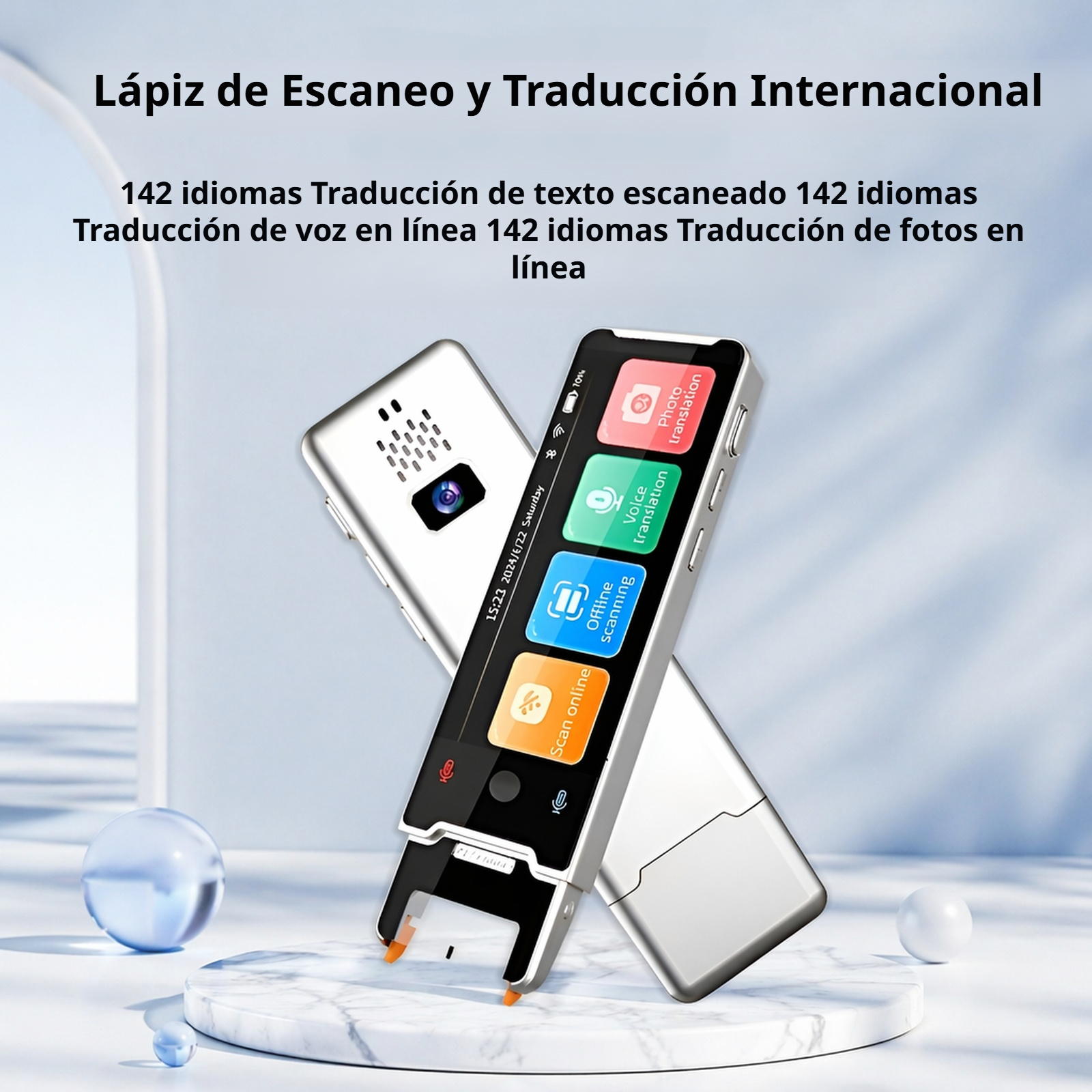 Traductor inteligente multilingüe en uso