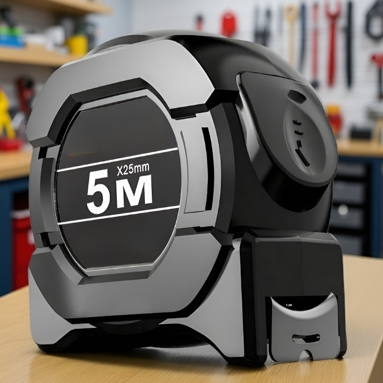 Cinta métrica de alta precisión vista frontal