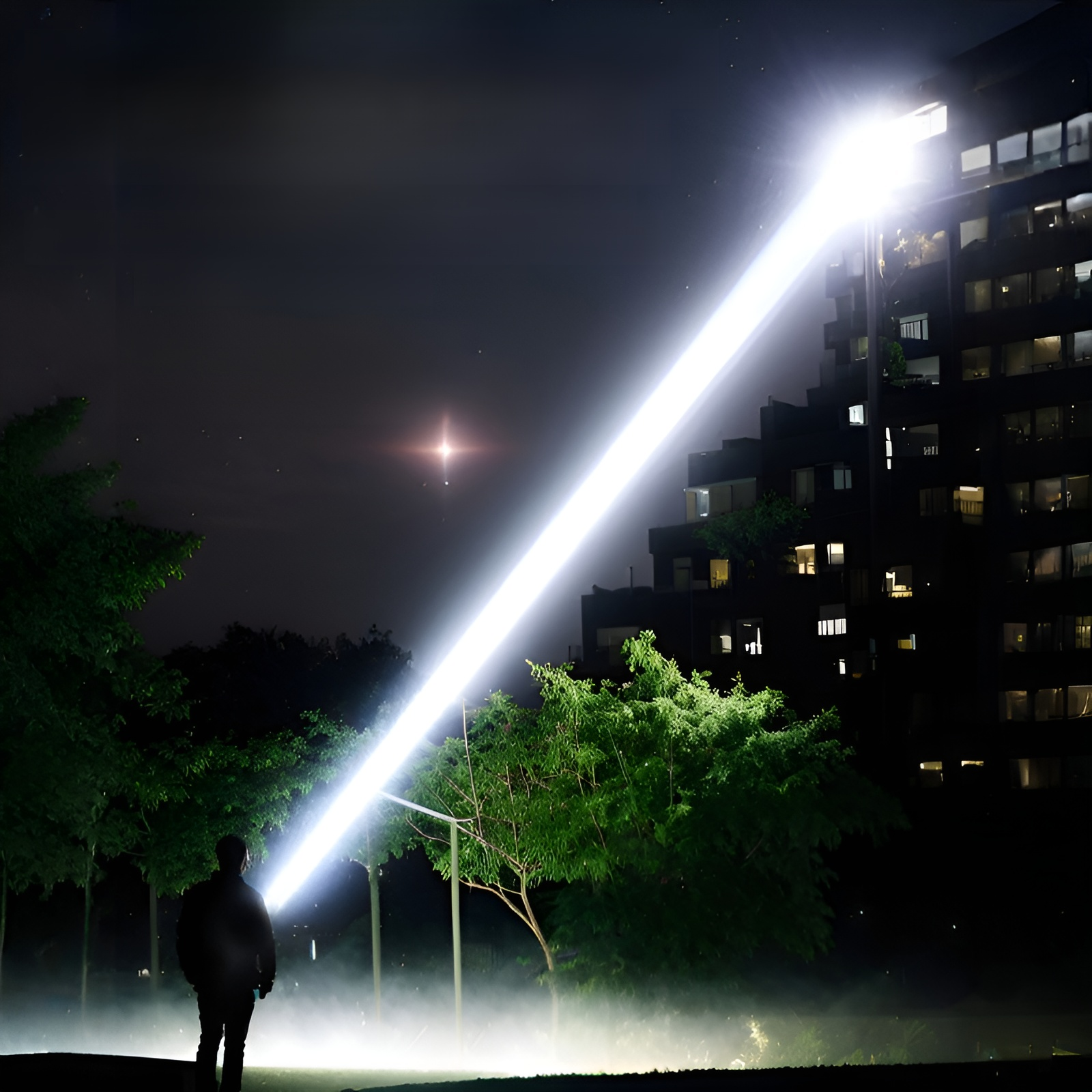 Lampe torche rechargeable haute luminosité et longue portée