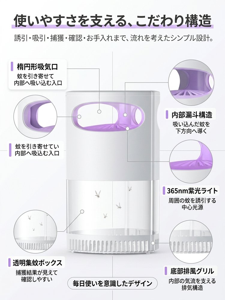 蚊よけ蚊取りライト