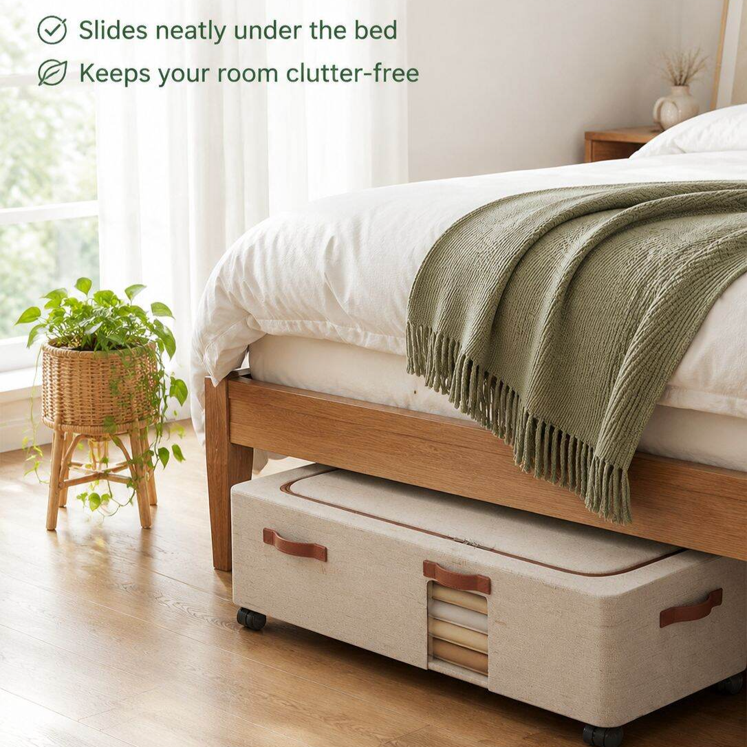 Under-Bed Storage Box with Wheels