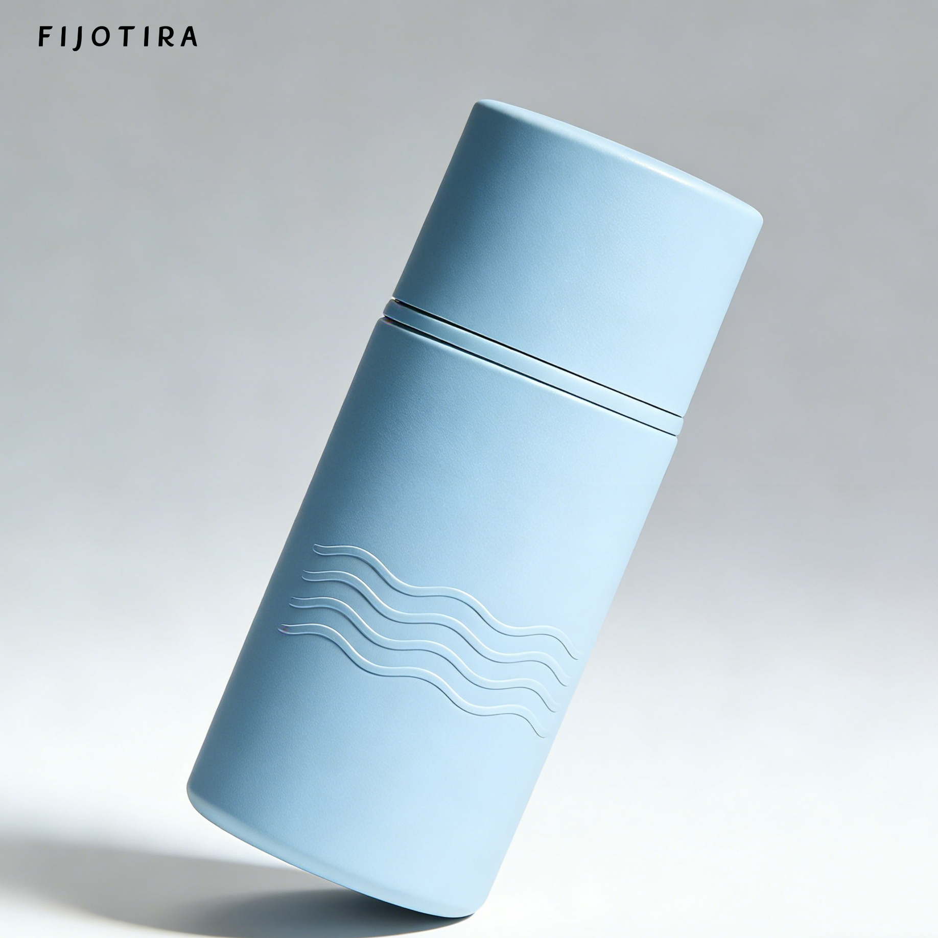 70ml 연한 파란색 원통형 용기 선크림