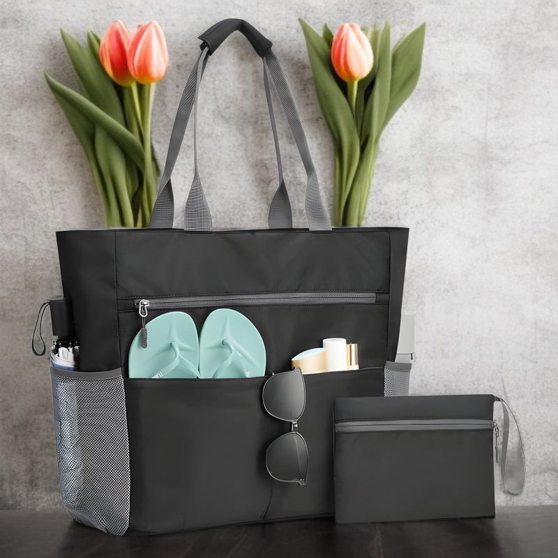 ビーチハンドバッグ 大型 防水 防砂 折りたたみ ビーチバッグ 大容量 折りたたみハンドバッグ 収納バッグ