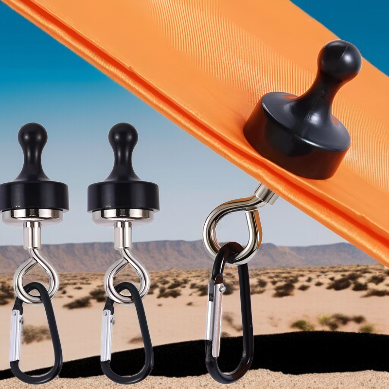 屋外用強力マグネットフック 強力マグネットフック キャンプ用ライト 吊り下げキャノピー テント固定フック 登山用バックル