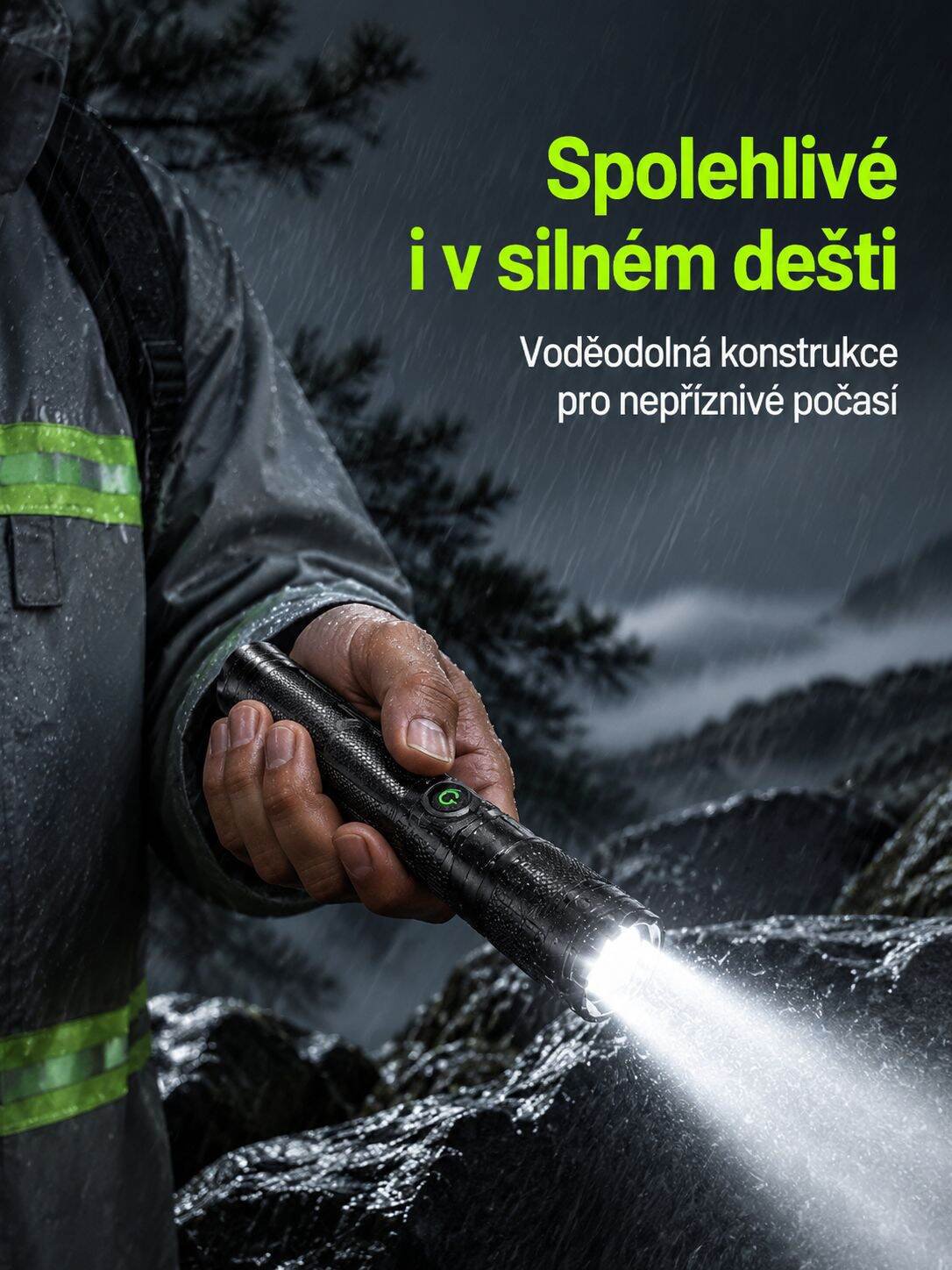 Svítilna použitá při nouzové situaci
