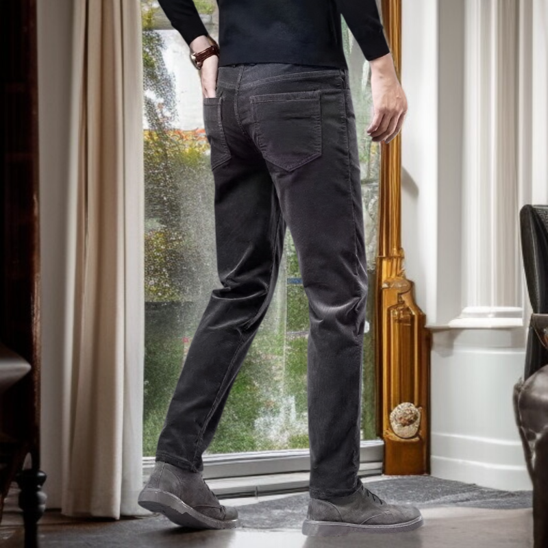 남자 겨울 기모 캐주얼 팬츠 일자 팬츠 비즈니스 코듀로이 팬츠 아빠룩 남자 바지