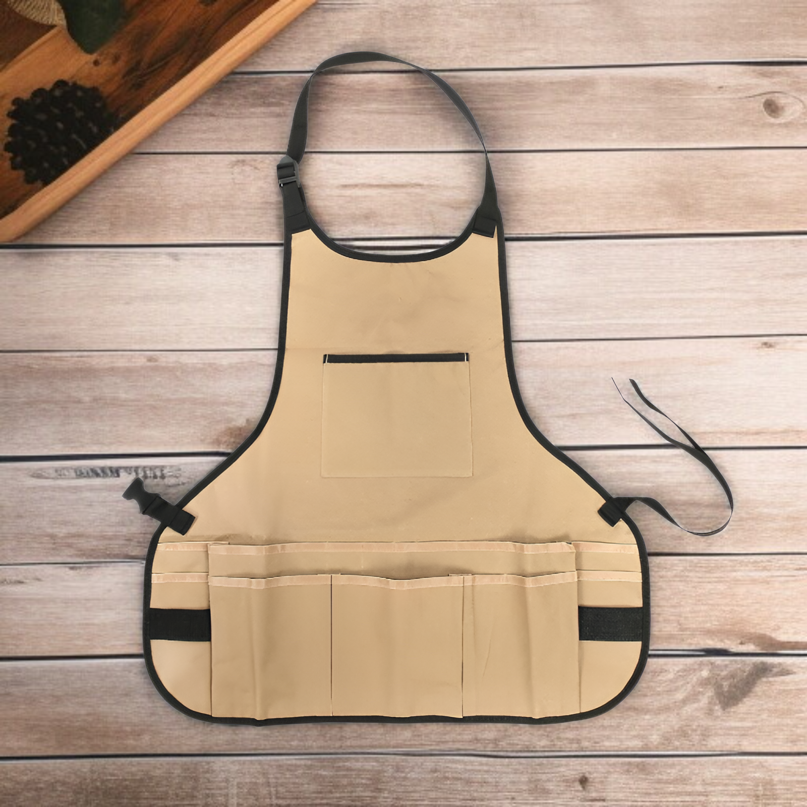 ガーデンツールエプロン 大容量 ガーデニング 収穫用エプロン マルチポケット 自動車修理 マスター作業服