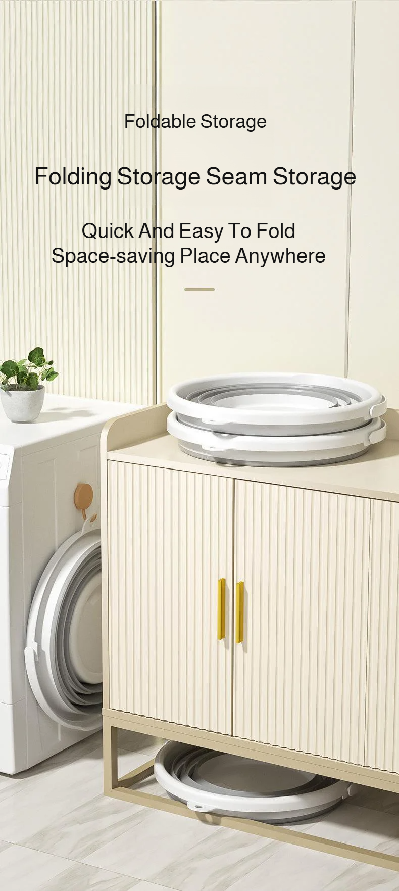 Eco-friendly foldable bucket for multipurpose use