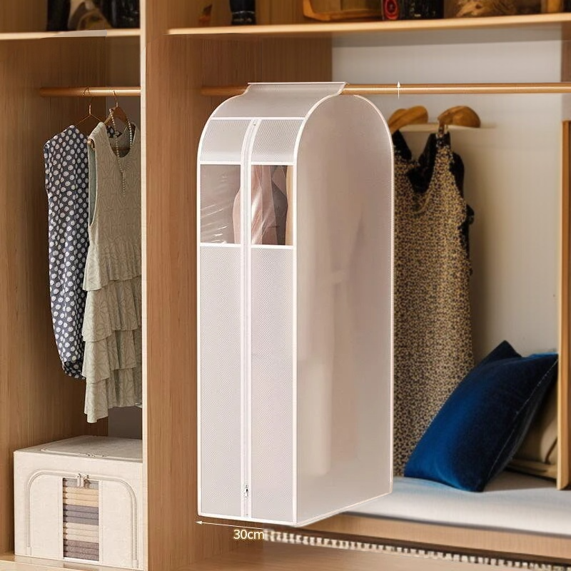 의류 더스트 커버 코트 투명 방습 커버 옷장 걸이 투명 방회 투명 코트 커버