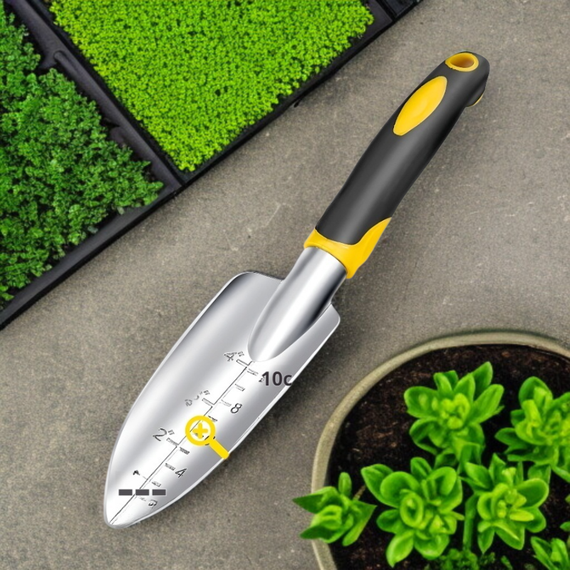 バルコニー鉢植えガーデニングツールアルミ合金植栽シャベル除草緩い土壌花シャベル熊手掘削ツール花栽培に不可欠なガーデニングシャベル