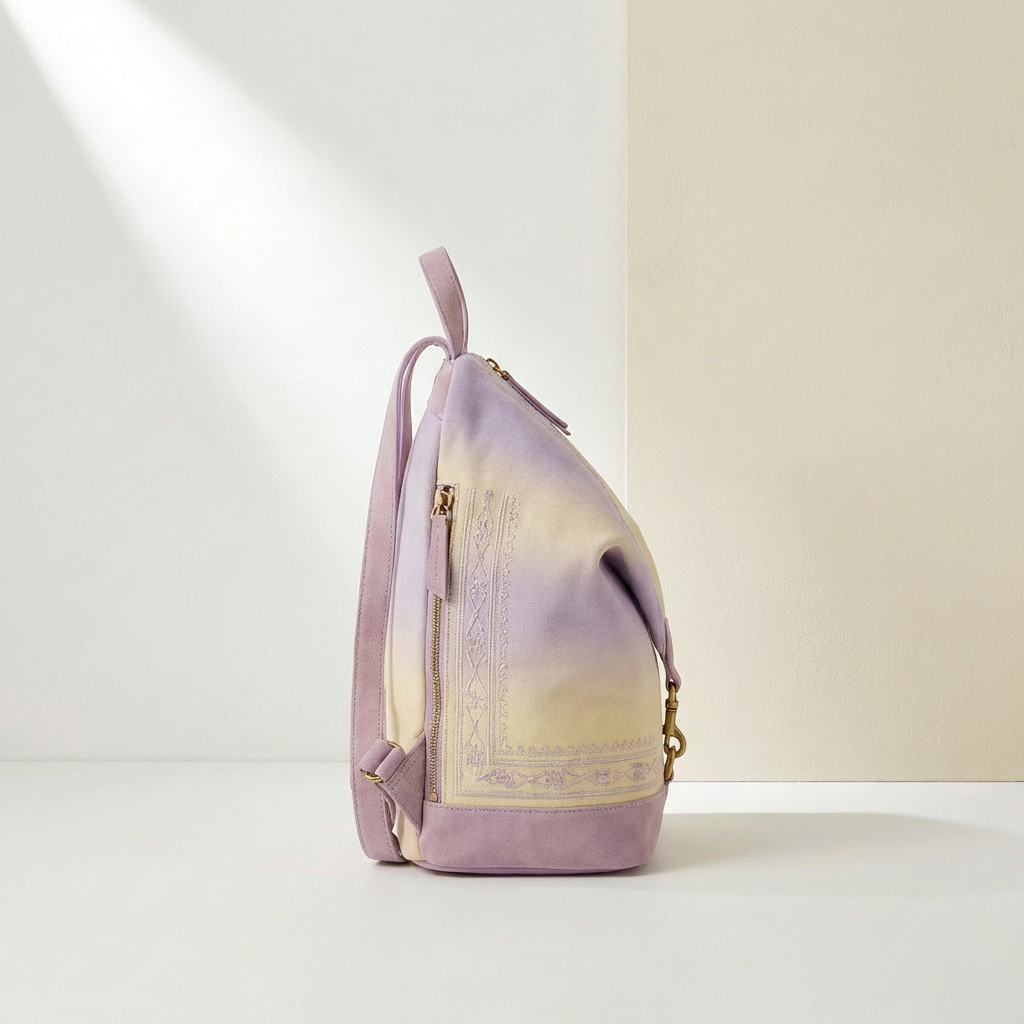 Detalle del diseño moderno de la mochila