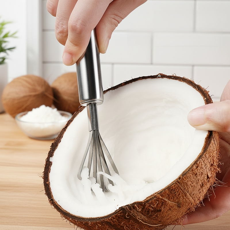 Râpe à noix de coco en acier inoxydable