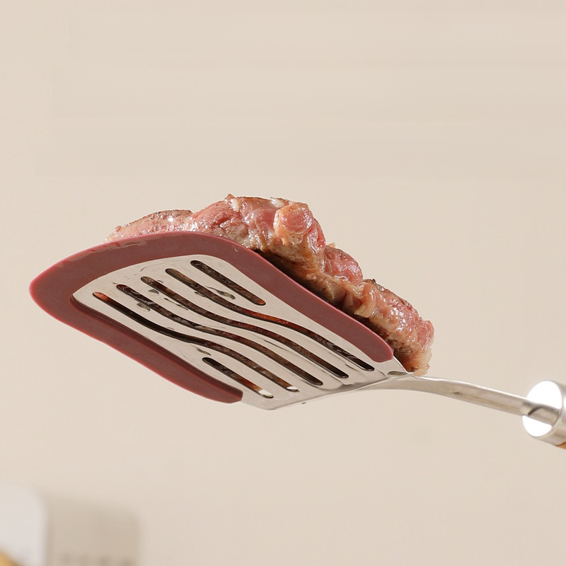 Solid Wood Handle Silicone Spatula for Non-stick Pans