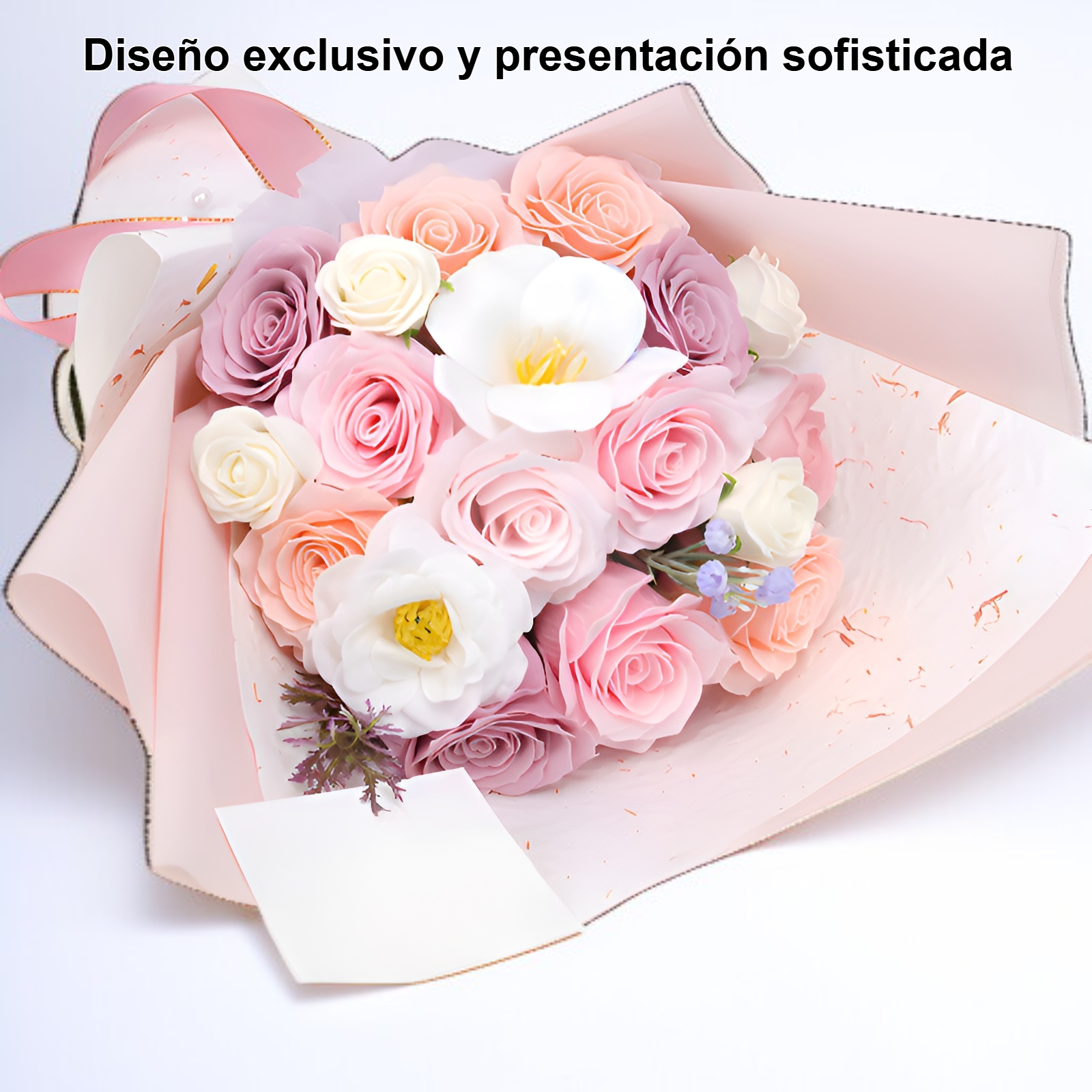 Presentación de 18 cajas de flores