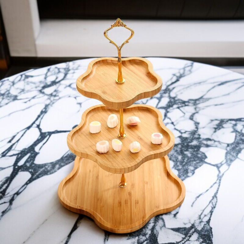 다층 과일 간식 플레이트