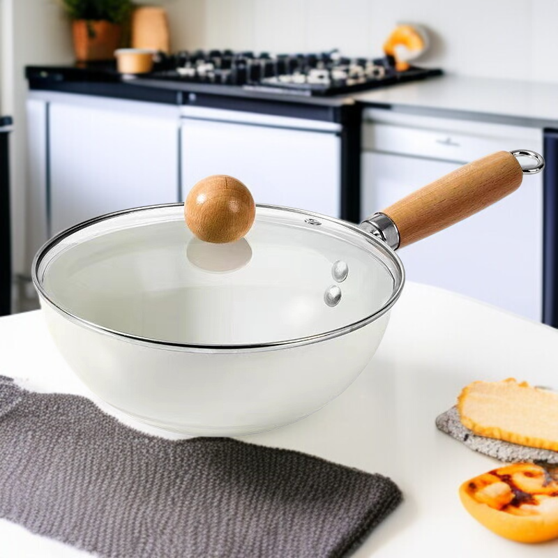 家庭用ガスコンロ 多機能フライパン セラミックポットコンパクトコーティングガスコンロ IHクッカー ガスコンロ 天然セラミック鍋