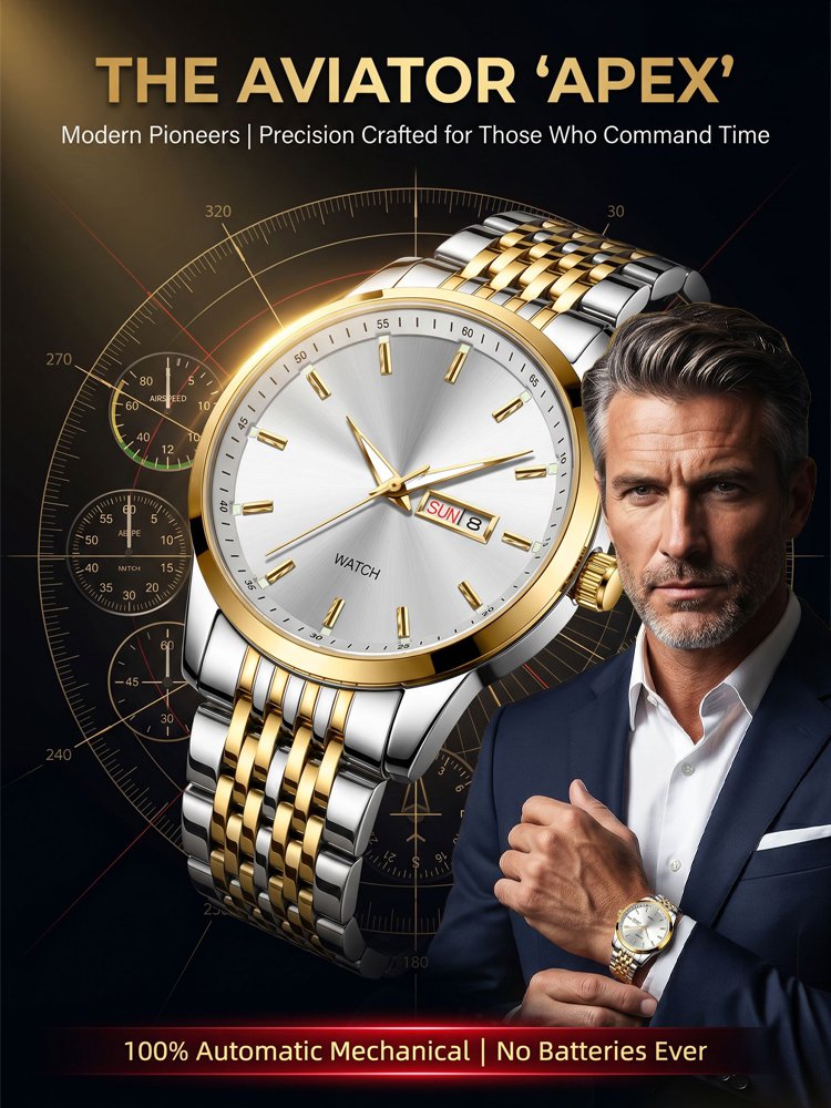 [The Aviator Apex ]Fully Automatic Men's Watch