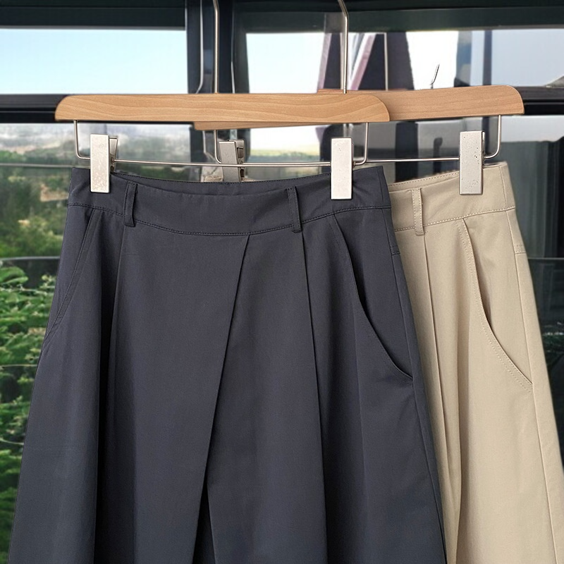 스커트녀 언밸런스 주름 A라인 스커트 낙하산 스커트 스커트 도천 여성 스커트