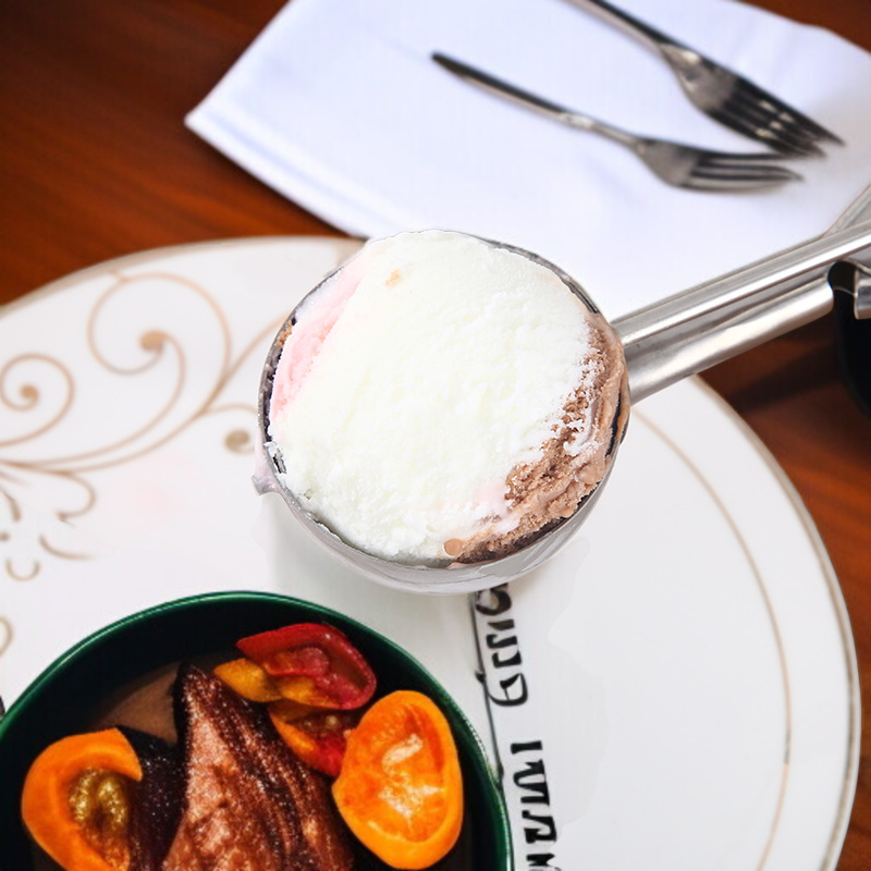 304 ステンレス鋼のフルーツのスクーパー厚くされた測定のスプーンのアイスクリームのスプーン スプーン アイスクリーム スクーパー 計量スプーン