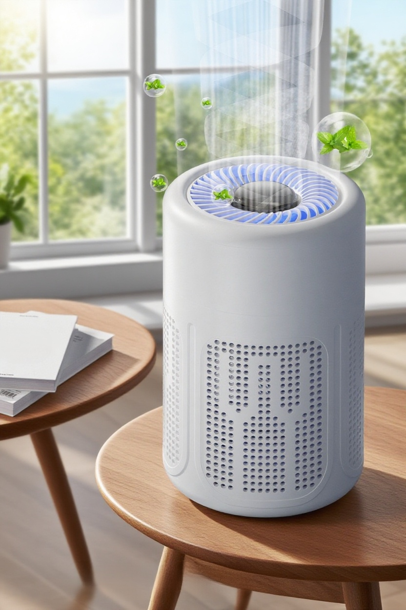 가정용 음이온 공기청정기 전면 모습