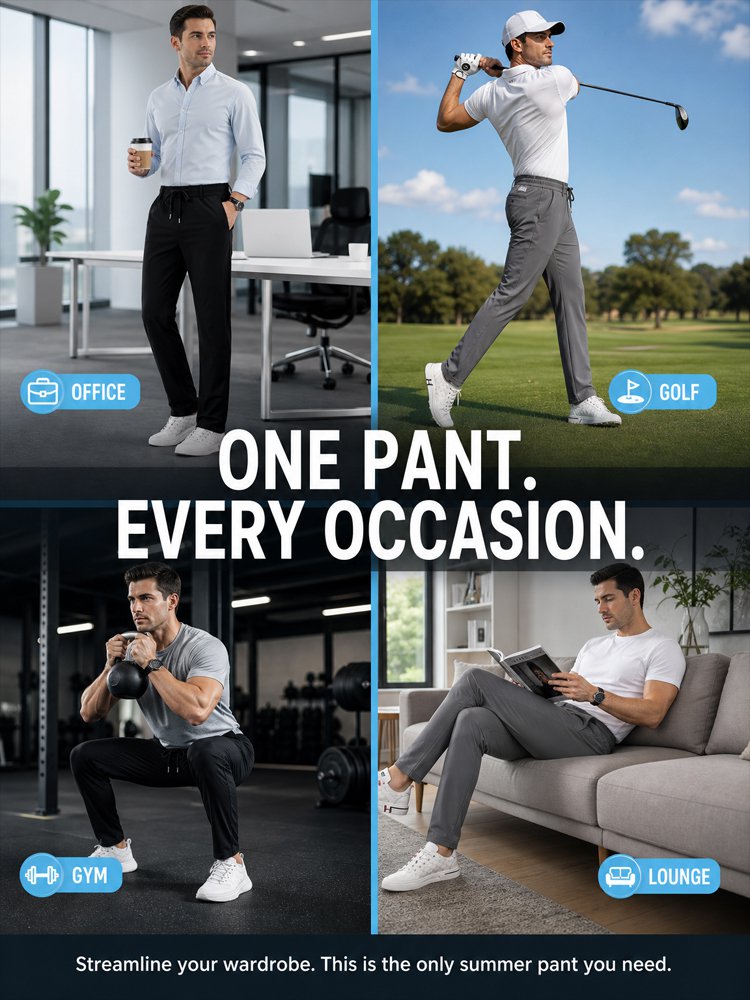 Ice silk quick-drying casual pants