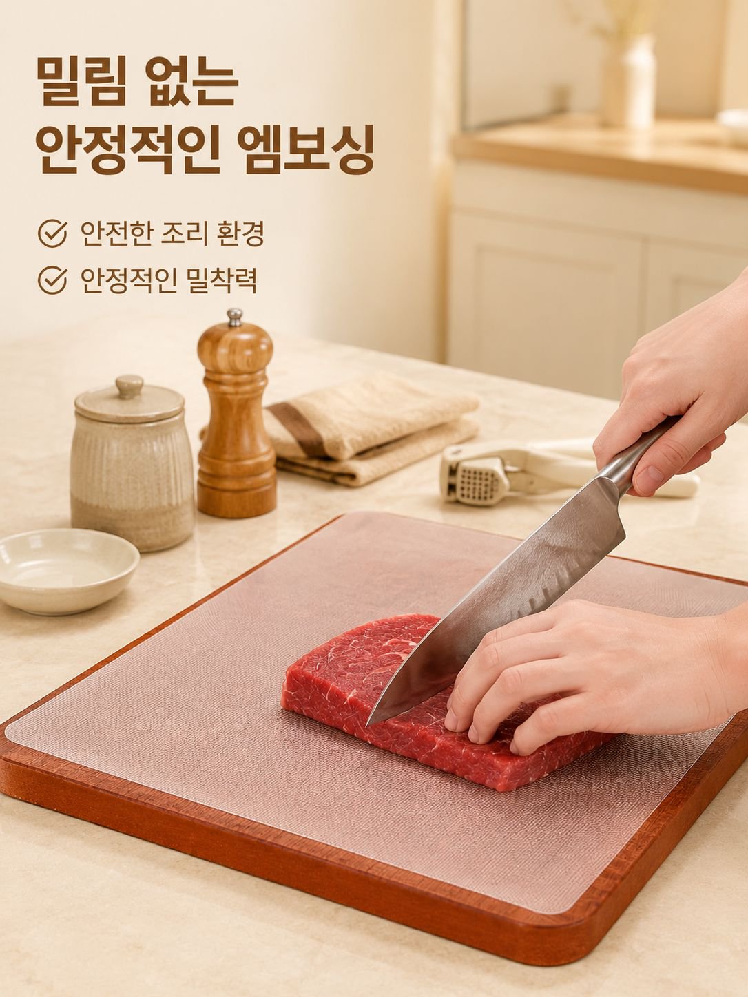 일회용 미끄럼 방지 주방 도마 매트