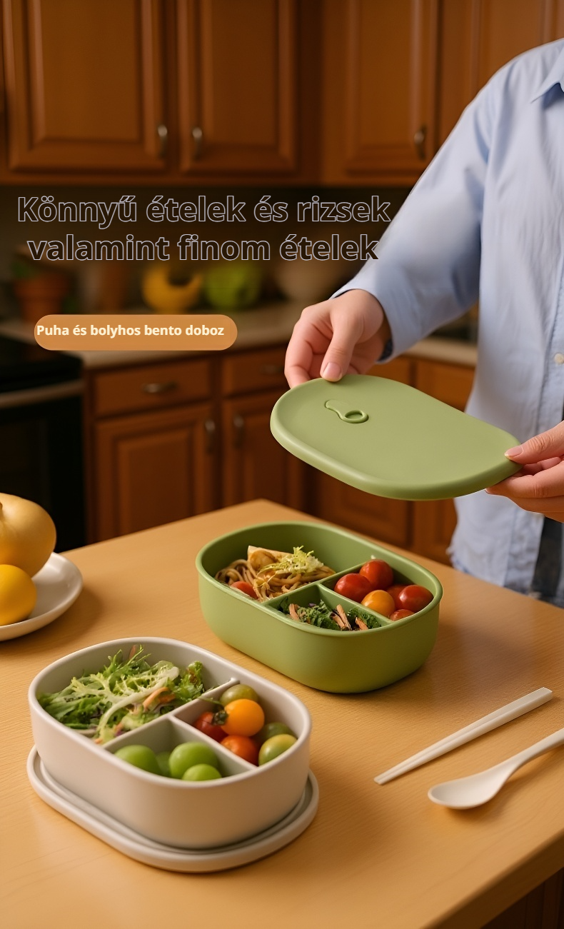 Élelmiszeripari szilikon ételtároló doboz modern dizájnnal