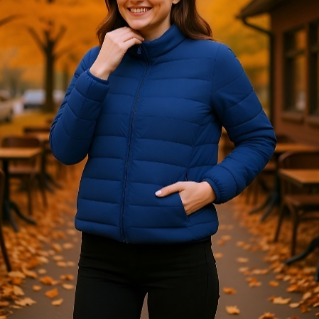 가을 겨울 여자 아우터 박시 후드 쇼트 화이트 오리털 경량 패딩