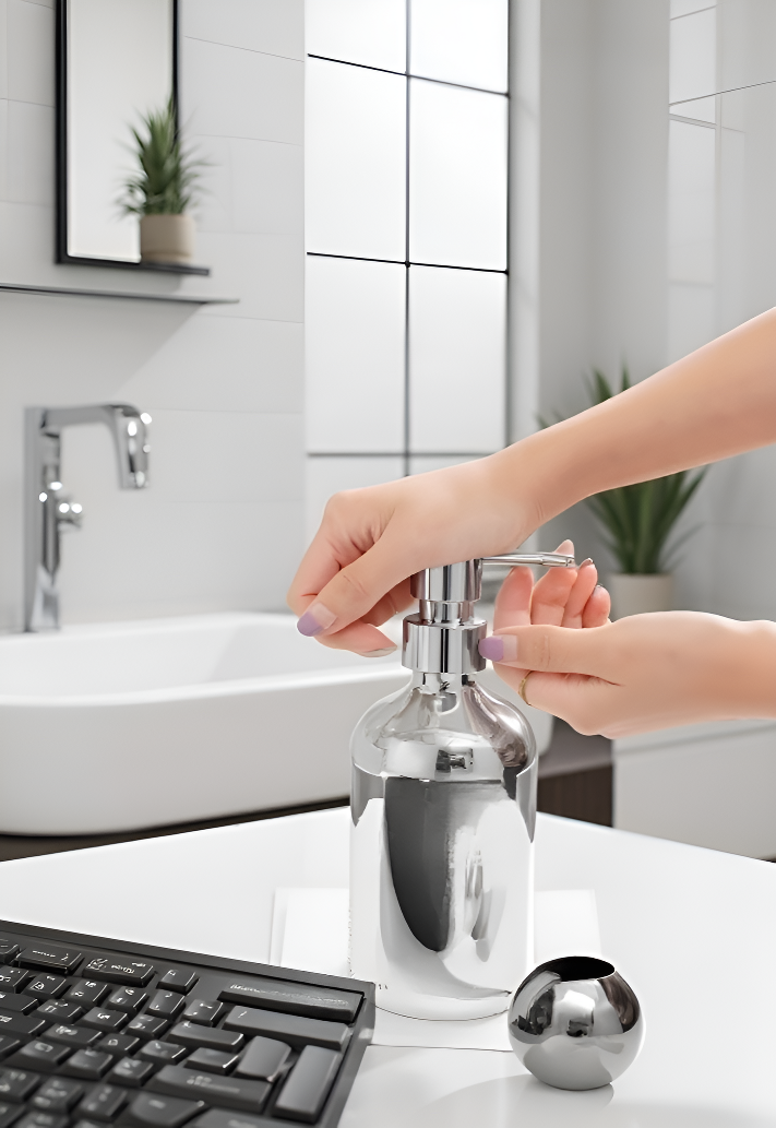 携帯に便利な乳液ディスペンシングボトル