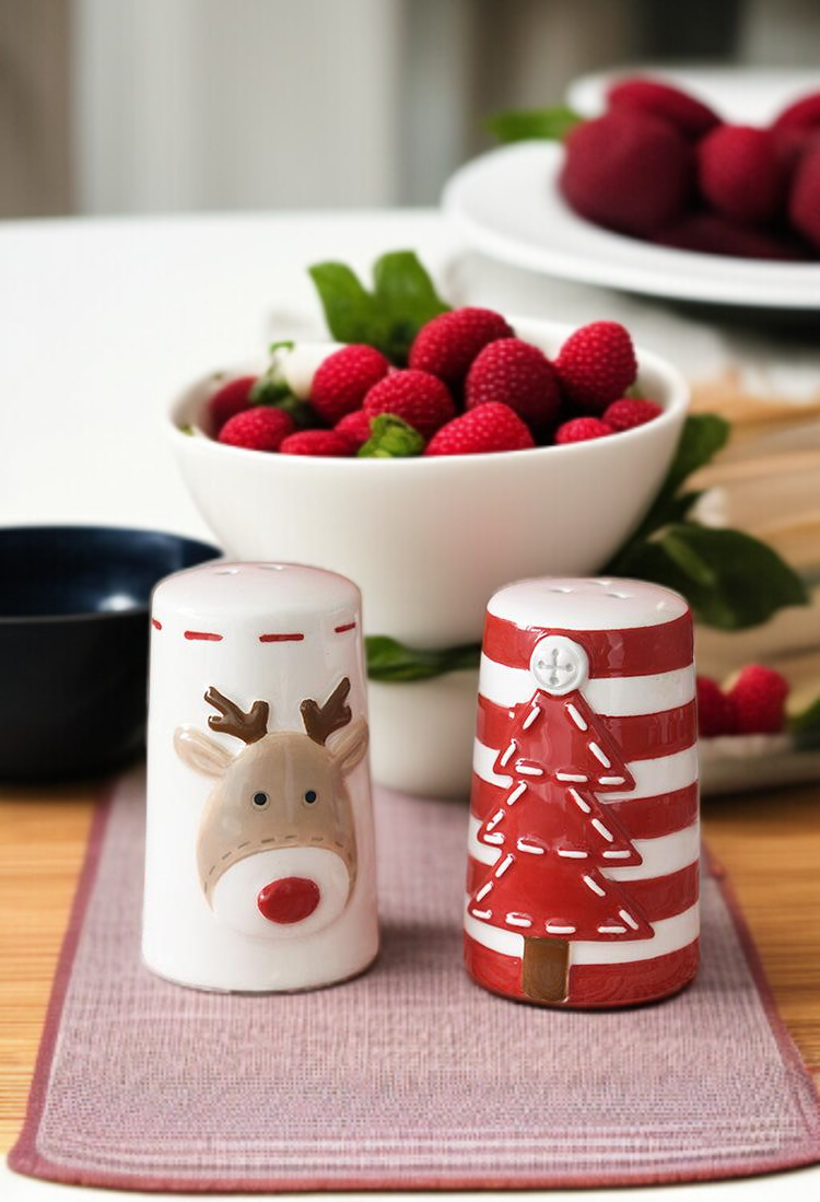 고급스러운 원형 도자기 조미 수납병