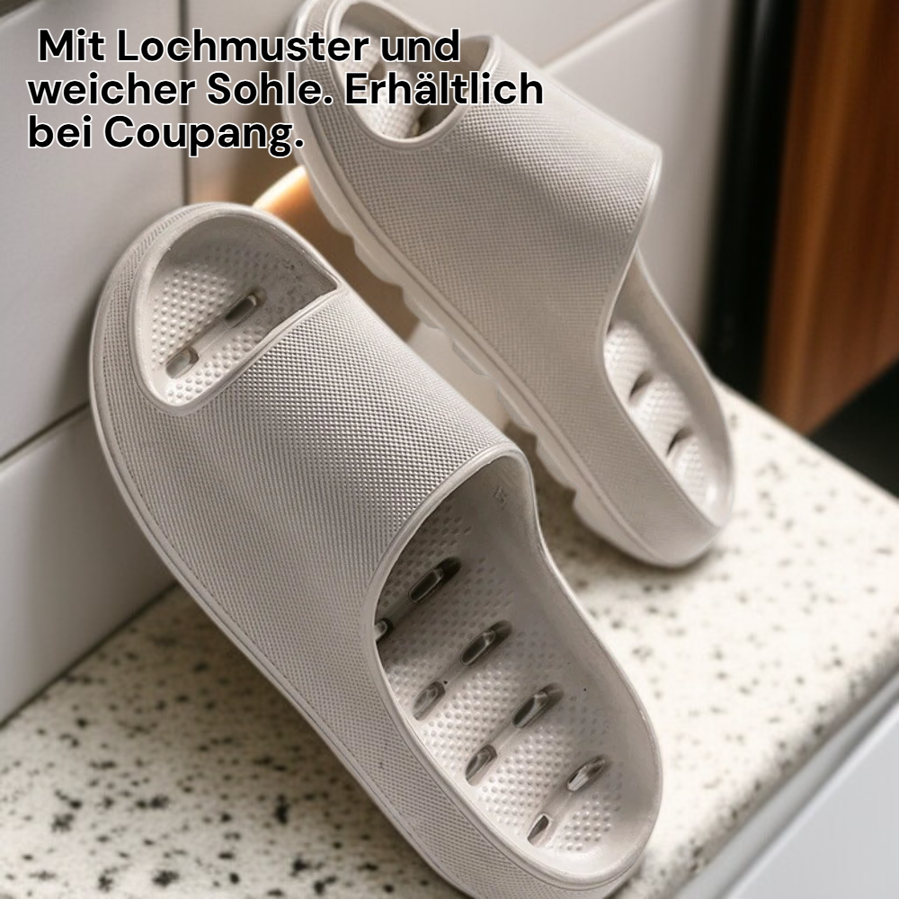 Wasserdichte Duschhausschuhe mit Löchern