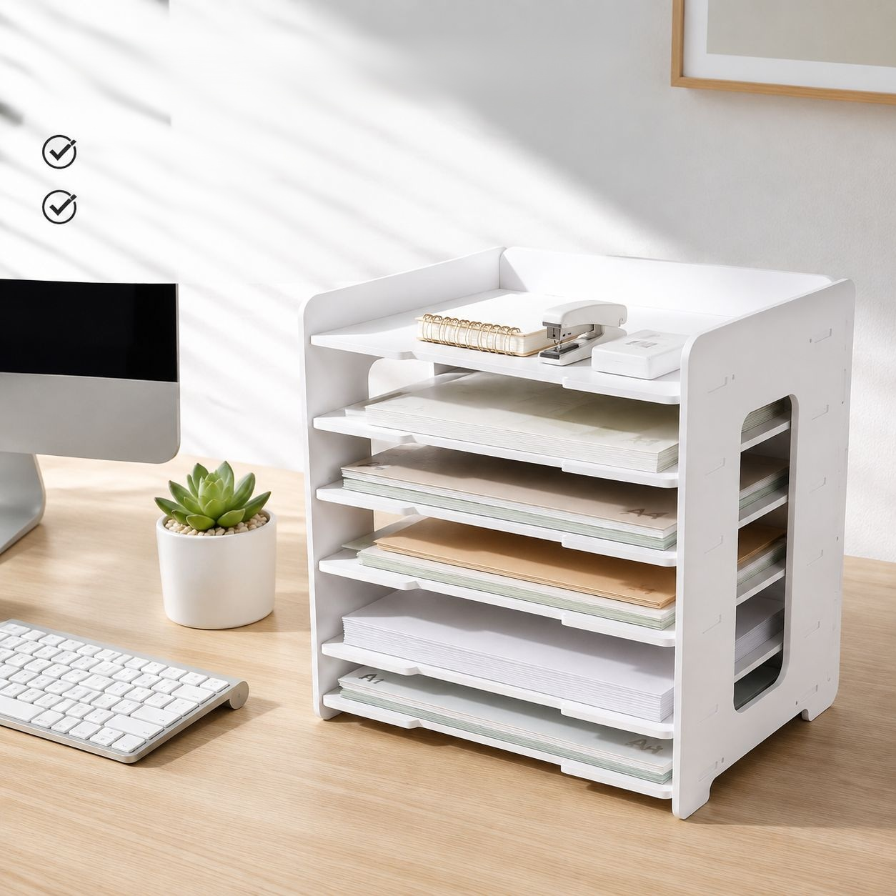 Étagère de rangement pour dossiers