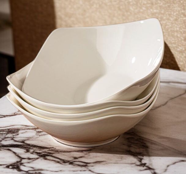 심플 세라믹 샐러드 그릇 사이즈 비교