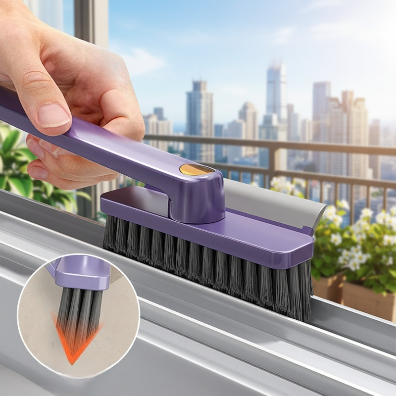 Brosse spéciale pour nettoyer les interstices de la salle de bain