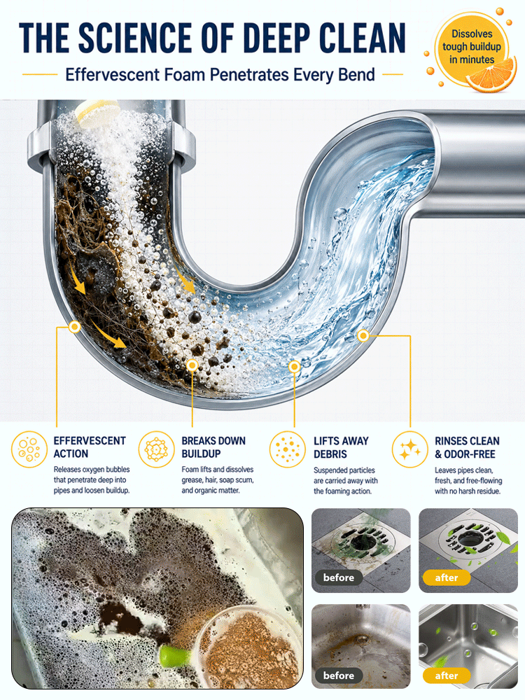 Powerful Drain Cleaning Tablets