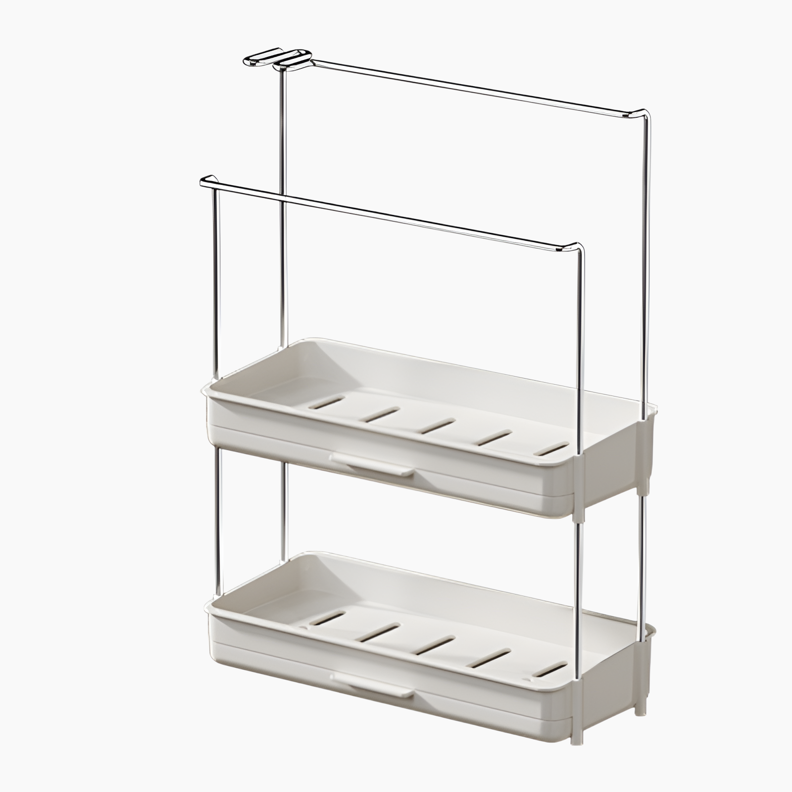 雑巾ラック 排水ラック キッチン用品ラック スポンジ 排水収納 吊り下げタオル 多機能 カウンタートップシンク