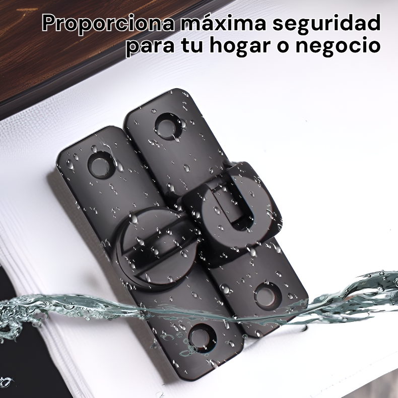 Pestillo antirrobo para puerta, cerradura de 90° con clip para puertas corredizas