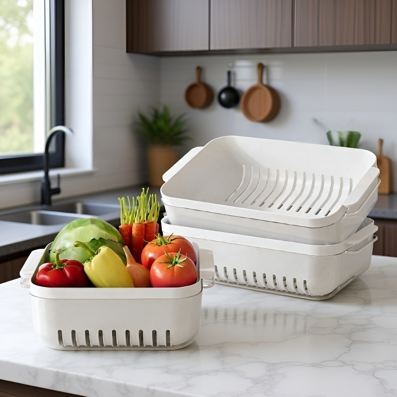 이중 구조 바스켓의 내부와 외부 모습